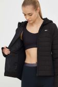 Куртка Tommy Hilfiger жіноча колір чорний перехідна (2887322)