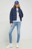 Пухова куртка Tommy Jeans жіноча колір синій перехідна (2887336)