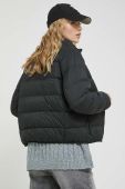 Пухова куртка Tommy Jeans жіноча колір чорний перехідна (2887341)