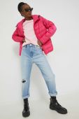 Куртка Tommy Jeans жіноча колір рожевий перехідна (2870575)