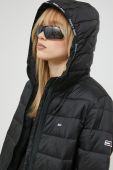 Куртка Tommy Jeans жіноча колір чорний перехідна (2870580)