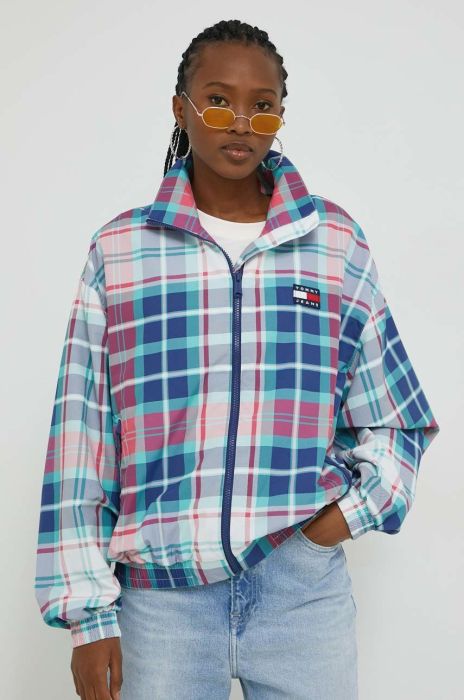 Куртка Tommy Jeans жіноча перехідна колір блакитний (2870598)