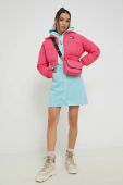 Куртка Tommy Jeans жіноча колір рожевий зимова (2882795)