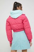 Куртка Tommy Jeans жіноча колір рожевий зимова (2882795)
