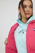 Куртка Tommy Jeans жіноча колір рожевий зимова (2882795)