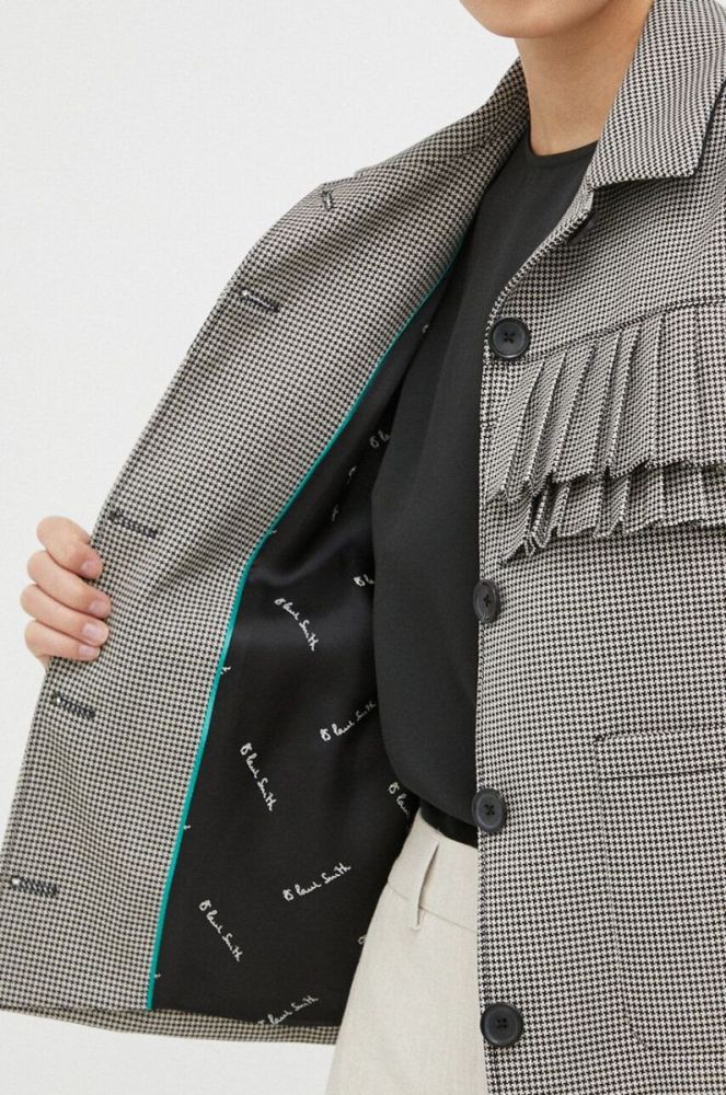 Куртка PS Paul Smith жіноча колір чорний перехідна фото 6