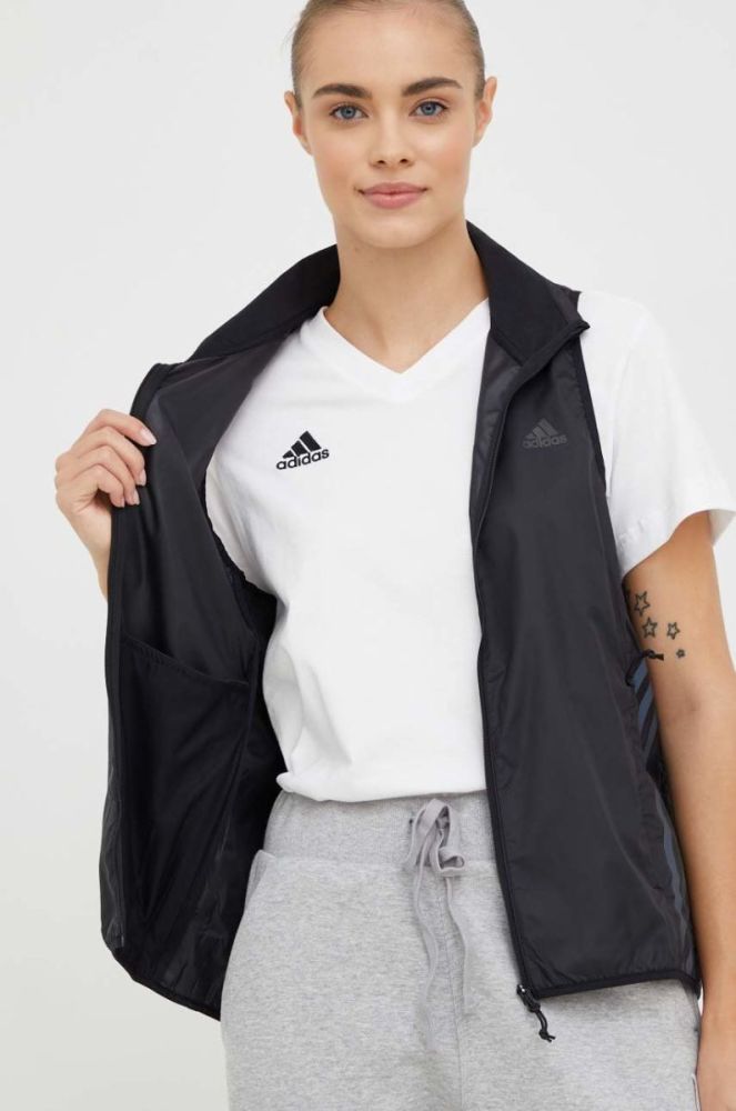 Спортивна безрукавка adidas Performance Run Icons колір чорний перехідна фото 7