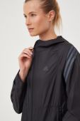 Бігова куртка adidas Performance Run Icons колір чорний перехідна