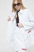 Куртка Love Moschino жіноча колір білий перехідна (3153247)