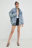Джинсова куртка Gestuz Kandra жіноча перехідна колір блакитний