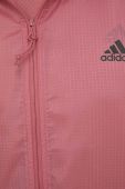 Вітровка adidas Performance Run Icons колір рожевий перехідна