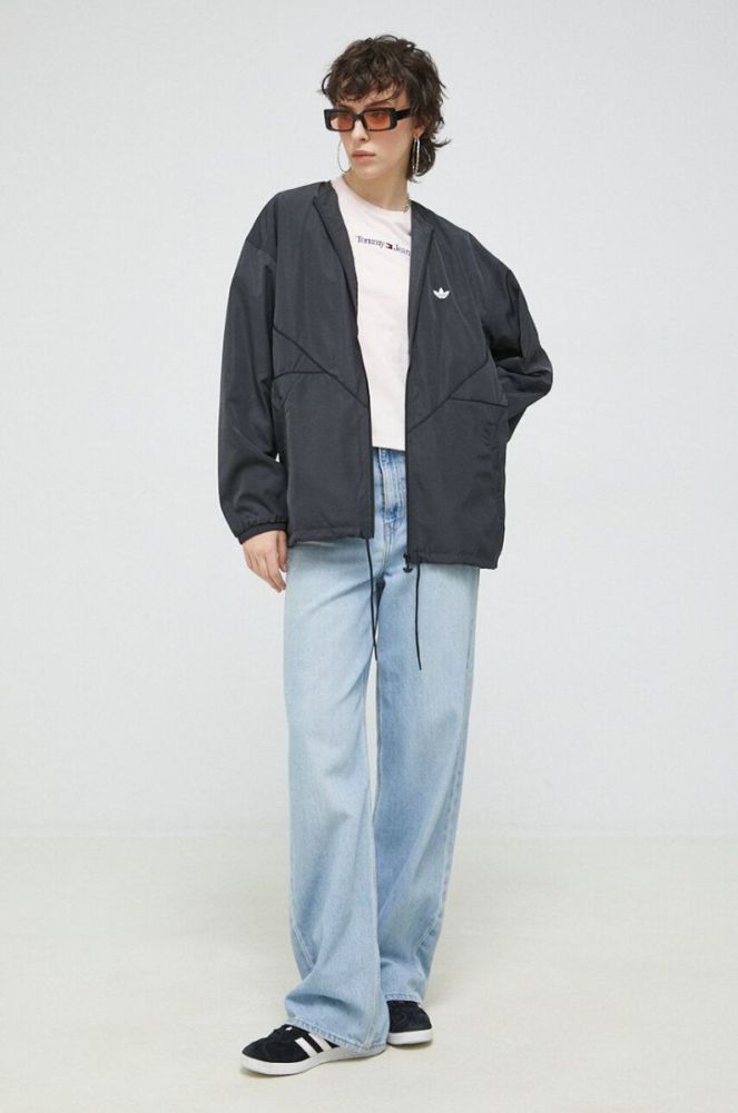 Куртка adidas Originals жіноча колір чорний перехідна (3000190) фото 2