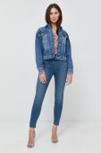 Джинсова куртка Patrizia Pepe жіноча перехідна колір блакитний