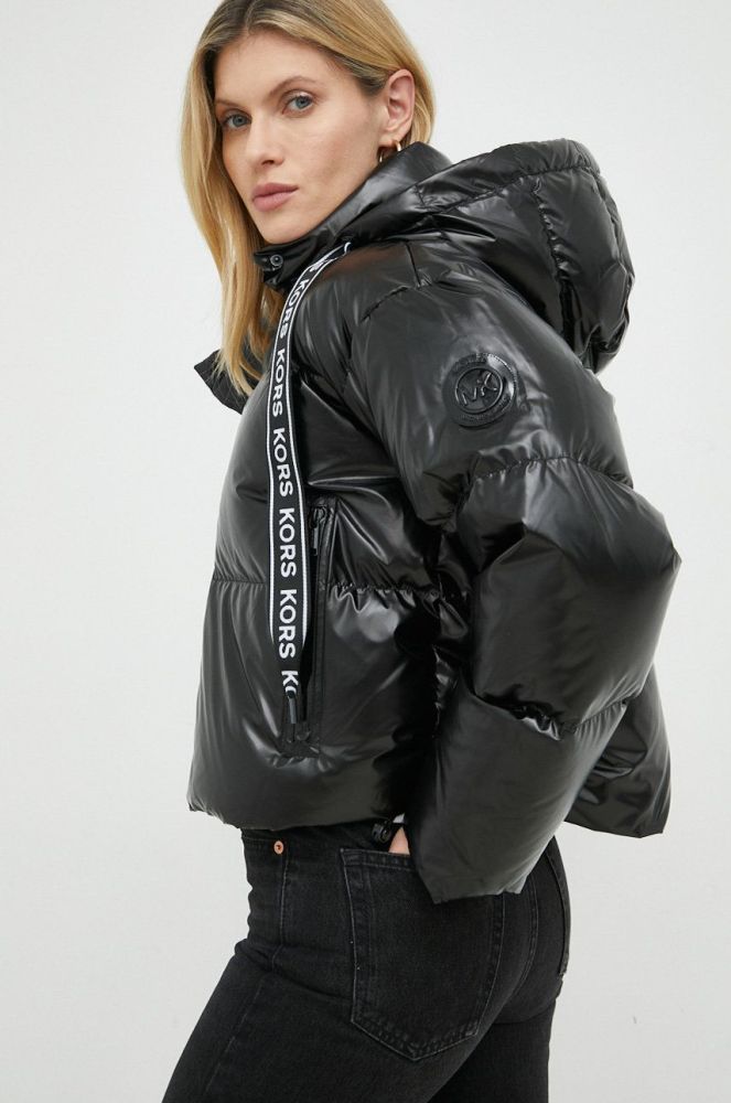 Пухова куртка MICHAEL Michael Kors жіноча колір чорний зимова oversize (2890704)