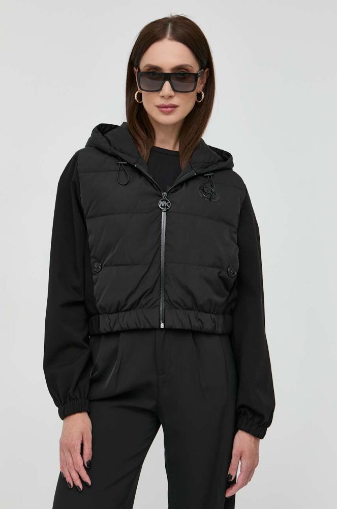 Пухова куртка MICHAEL Michael Kors жіноча колір чорний перехідна (2979724)