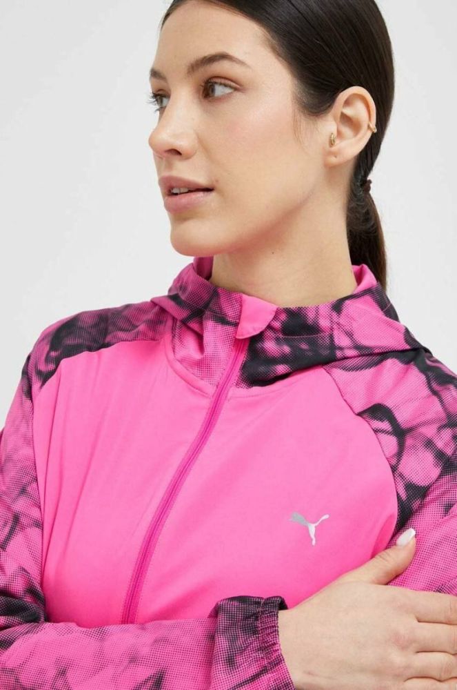 Вітровка Puma Favourite колір рожевий перехідна фото 4