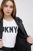 Куртка Dkny жіноча колір чорний перехідна (2873988)