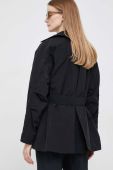 Тренч Dkny жіночий колір чорний перехідний oversize