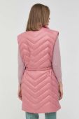 Пухова безрукавка Twinset жіночий колір рожевий перехідний