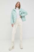 Пухова куртка Twinset жіноча колір зелений перехідна