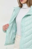 Пухова куртка Twinset жіноча колір зелений перехідна