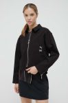 Джинсова куртка Puma X The Ragged Priest жіноча колір чорний перехідна oversize