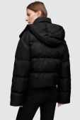 Куртка AllSaints жіноча колір чорний зимова oversize