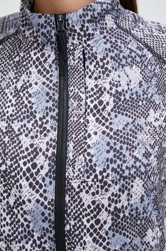 Бігова куртка adidas Performance Fast колір чорний перехідна (3086448) фото 5