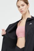Бігова куртка adidas Performance Fast колір чорний перехідна (2998673)