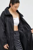Парка adidas by Stella McCartney жіноча колір чорний перехідна oversize