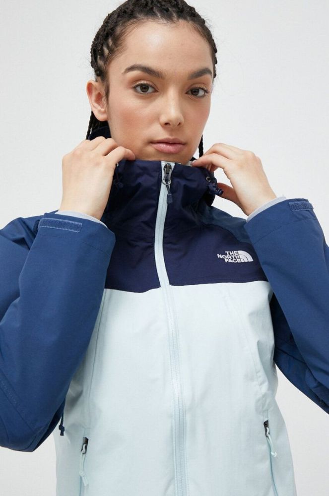 Куртка outdoor The North Face Stratos колір блакитний фото 4