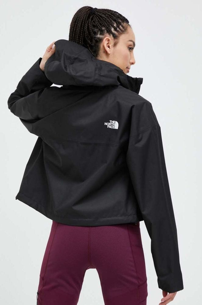 Куртка outdoor The North Face Cropped Quest колір чорний перехідна oversize