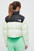 Пухова куртка The North Face NUPTSE SHORT JACKET жіноча колір зелений зимова