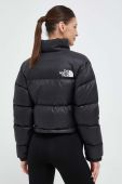Пухова куртка The North Face NUPTSE SHORT JACKET жіноча колір чорний зимова