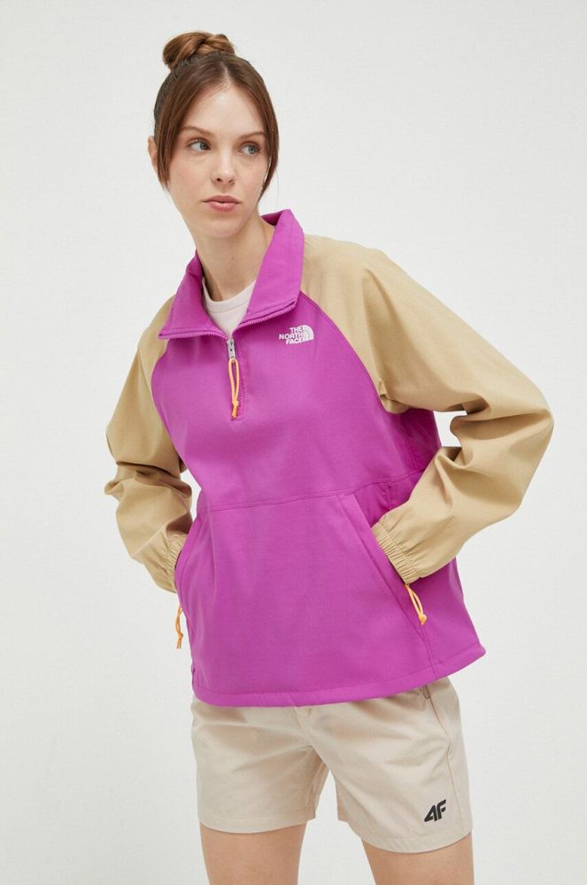 Куртка outdoor The North Face Class V Pullover колір фіолетовий