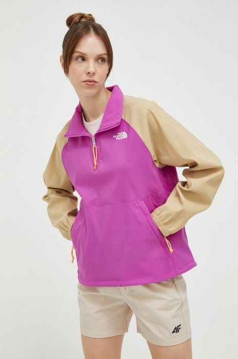 Куртка outdoor The North Face Class V Pullover колір фіолетовий