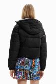 Куртка Desigual жіноча колір чорний зимова (3057919)