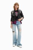 Куртка Desigual жіноча колір чорний перехідна (3052214)