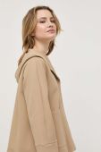 Куртка Max Mara Leisure жіноча колір бежевий перехідна oversize