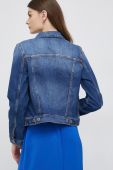 Джинсова куртка United Colors of Benetton жіноча перехідна колір блакитний (3122779)