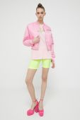 Двостороння куртка-бомбер Chiara Ferragni Varsity жіноча колір рожевий перехідна