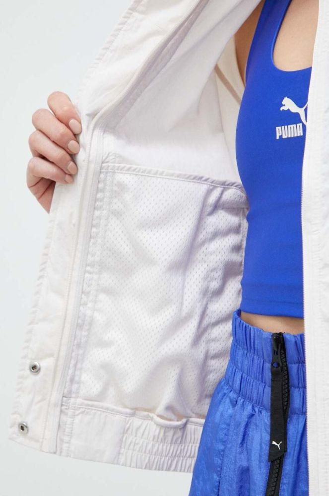 Куртка Tommy Hilfiger жіноча колір бежевий перехідна (3022449) фото 7