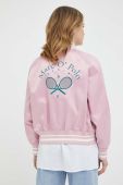 Куртка-бомбер Marc O'Polo DENIM жіноча колір рожевий перехідна