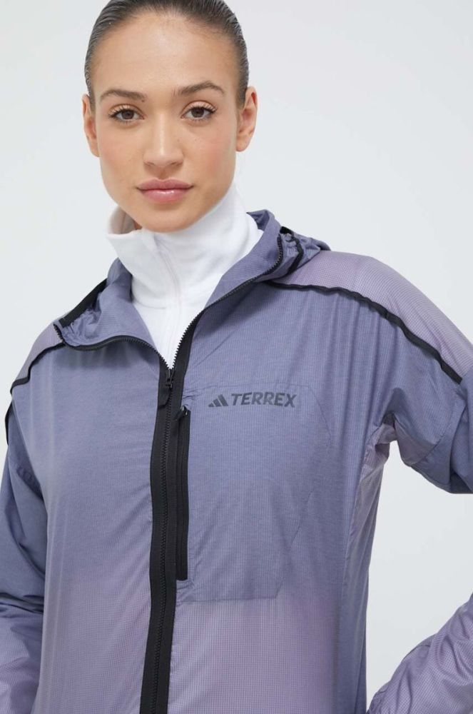 Вітровка adidas TERREX Agravic колір блакитний фото 4