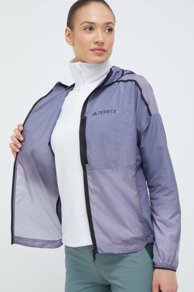 Вітровка adidas TERREX Agravic колір блакитний фото 6
