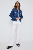 Джинсова куртка Tommy Hilfiger жіноча перехідна колір блакитний