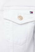 Джинсова куртка Tommy Hilfiger жіноча колір білий перехідна