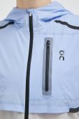 Бігова куртка On-running Weather перехідна колір блакитний