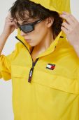 Куртка Tommy Jeans жіноча колір жовтий перехідна oversize