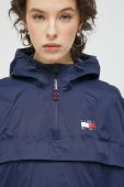 Куртка Tommy Jeans жіноча колір синій перехідна oversize